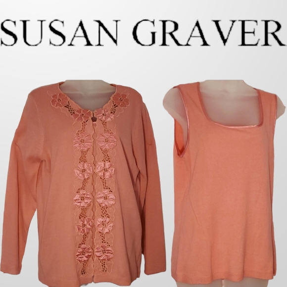 Susan Graver Sweaters - NWT Susan Graver 2 piece sweater Cardigan set